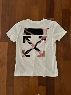VIRGIL ABLOH'S OFF-WHITE WOMENS TEE SHIRT SZ L
